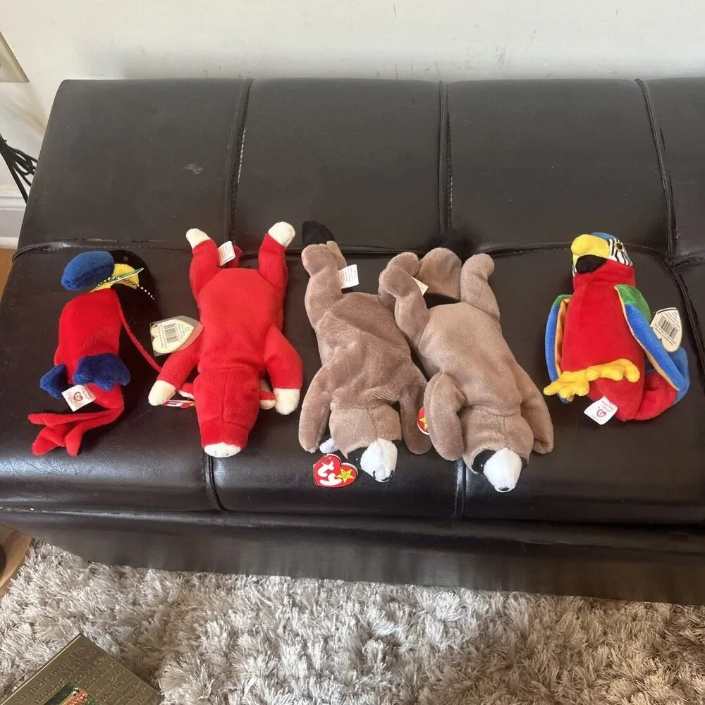 Vintage TY BEARS Beanie Babies Buddies Huge Lot 5 ALL W TAGS Plush New RARE #6